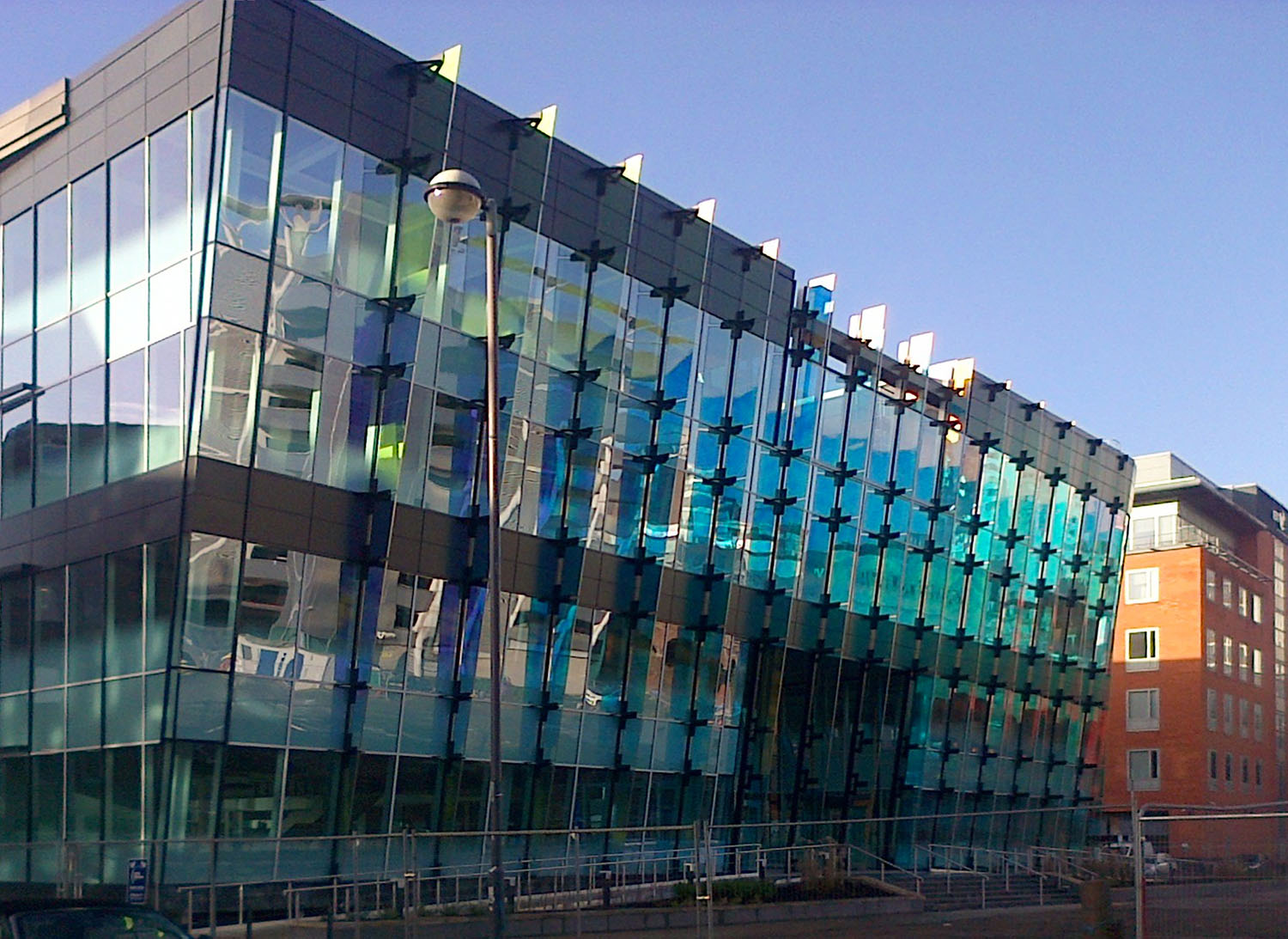 sovereign house, use of dichroic glass
